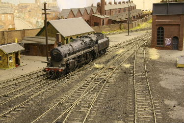 Standard 4 4-6-0  in the shed yard